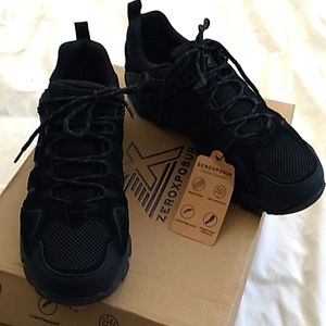 NIB Men's Zeroxposur black waterproof lightweight hiking shoes size 9.5